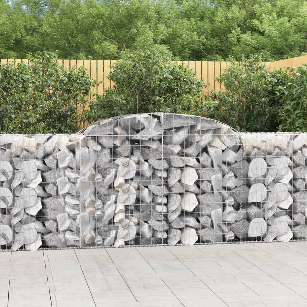 VidaXL Gabionengewölbe 300x50x100 120 cm aus verzinktem Eisen