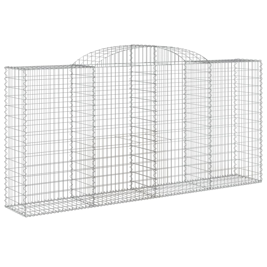 VidaXL Gabionengewölbe 300x50x140 160 cm aus verzinktem Eisen