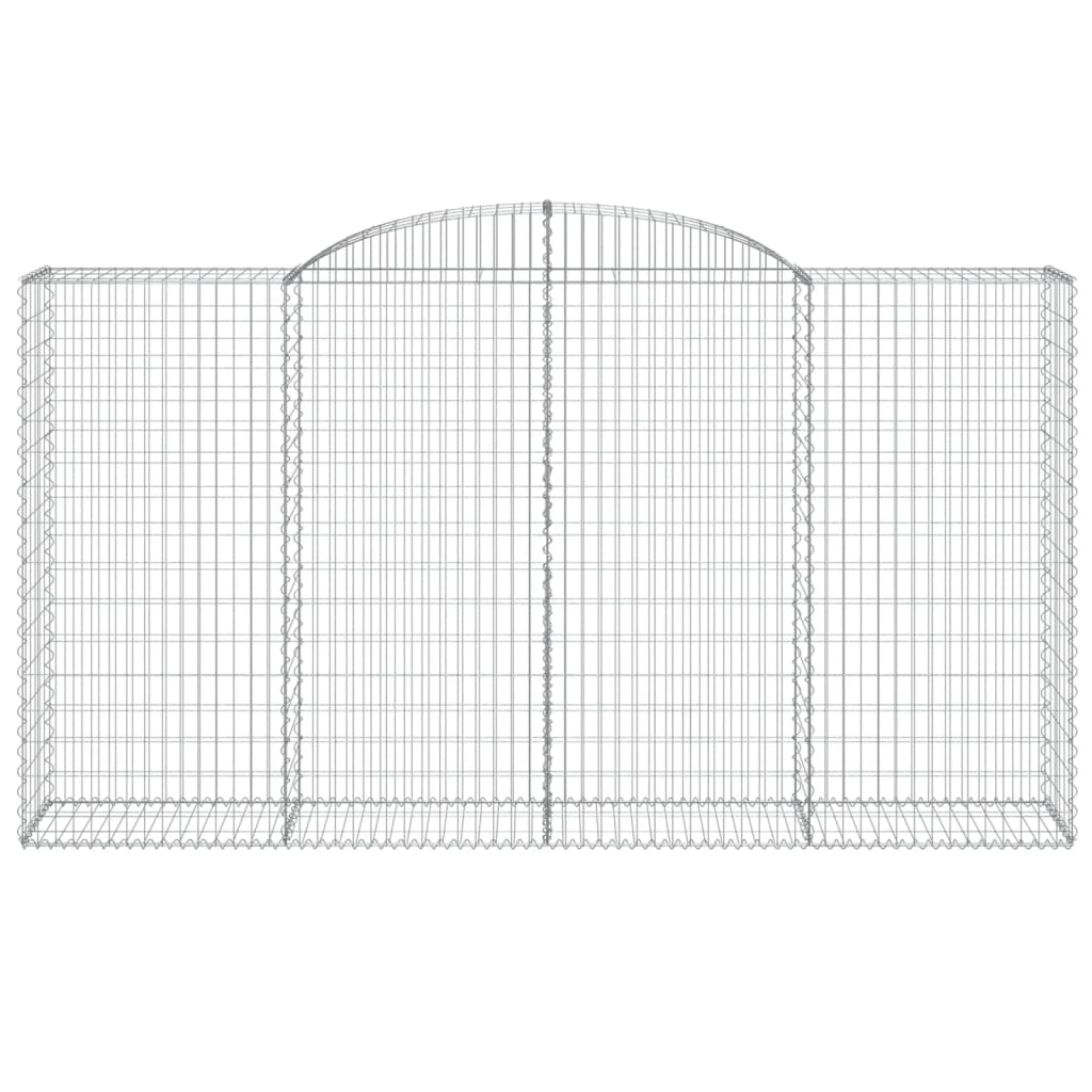 VidaXL Gabionengewölbe 300x50x160 180 cm aus verzinktem Eisen