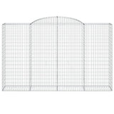 VidaXL Gabionengewölbe 300x50x180 200 cm aus verzinktem Eisen