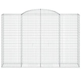 VidaXL Gabionengewölbe 300x50x200 220 cm aus verzinktem Eisen