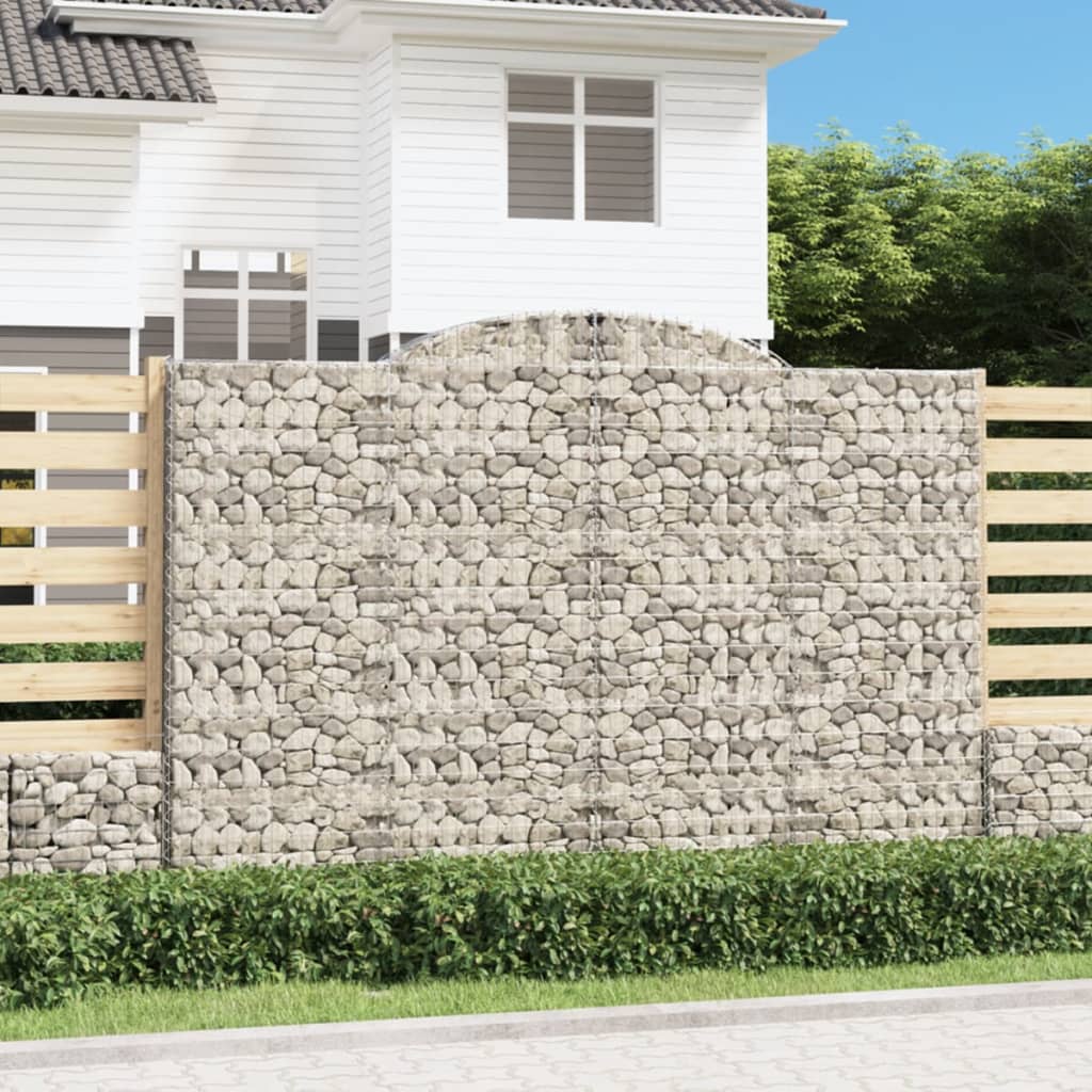 VidaXL Gabionengewölbe 300x50x200 220 cm aus verzinktem Eisen