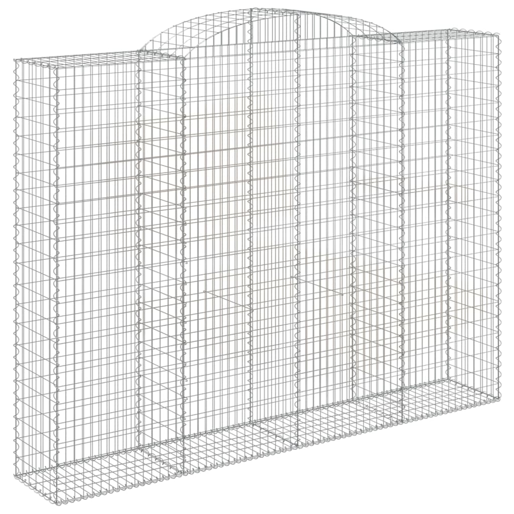 VidaXL Gabionengewölbe 300x50x220 240 cm aus verzinktem Eisen
