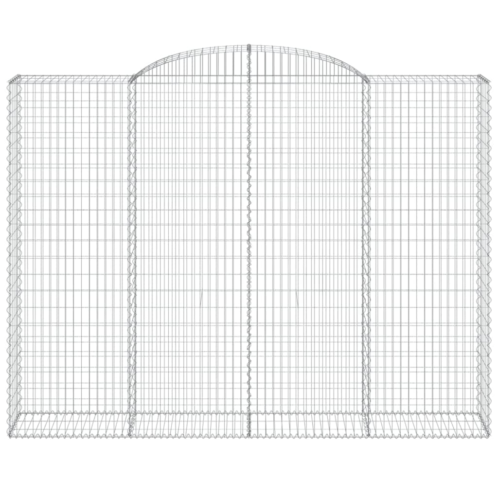 VidaXL Gabionengewölbe 300x50x220 240 cm aus verzinktem Eisen