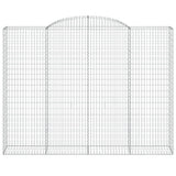 VidaXL Gabionengewölbe 300x50x220 240 cm aus verzinktem Eisen