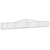 Vidaxx Gabione gewölbt 400x30x40 60 cm verzinktes Eisen