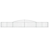 Vidaxx Gabione gewölbt 400x30x40 60 cm verzinktes Eisen