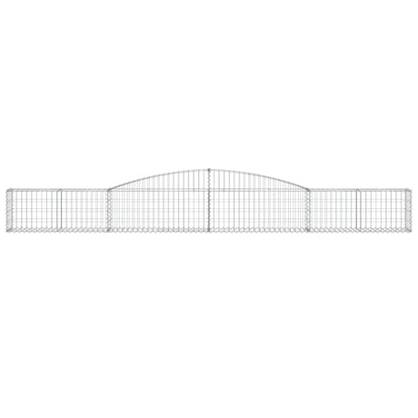 Vidaxx Gabione gewölbt 400x30x40 60 cm verzinktes Eisen