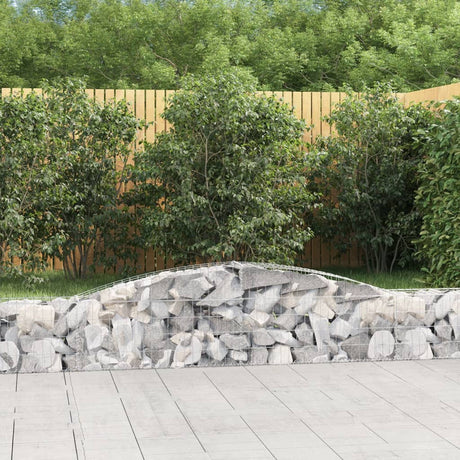 Vidaxx Gabione gewölbt 400x30x40 60 cm verzinktes Eisen