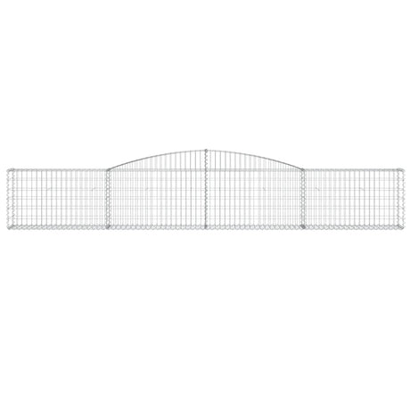 Vidaxx Gabione gewölbt 400x30x60 80 cm verzinktes Eisen