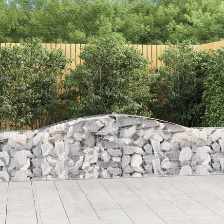 Vidaxx Gabione gewölbt 400x30x60 80 cm verzinktes Eisen