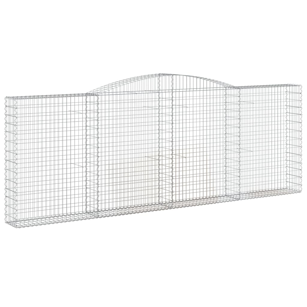 VidaXL Gabionengewölbe 400x30x140 160 cm aus verzinktem Eisen