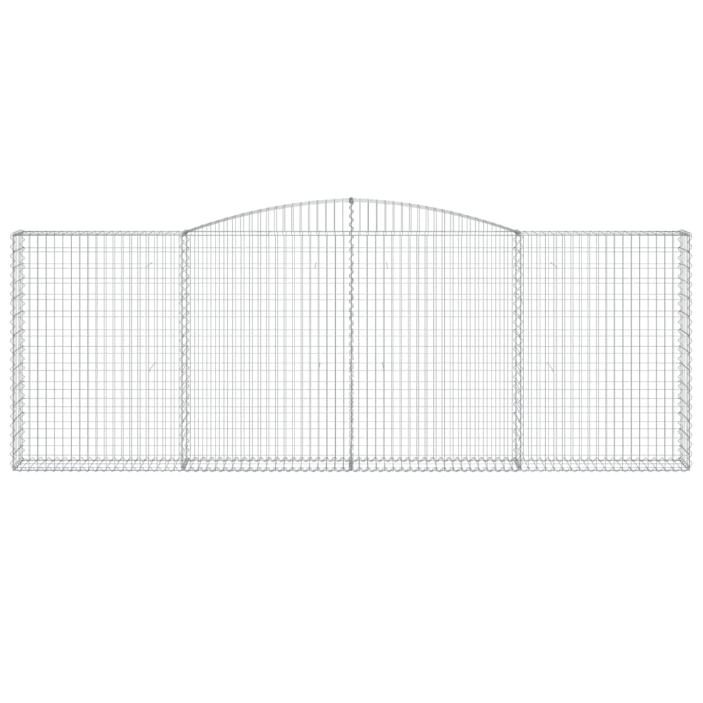 VidaXL Gabionengewölbe 400x30x140 160 cm aus verzinktem Eisen