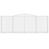 VidaXL Gabionengewölbe 400x30x140 160 cm aus verzinktem Eisen