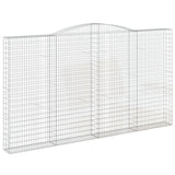 VidaXL Gabionengewölbe 400x30x220 240 cm aus verzinktem Eisen