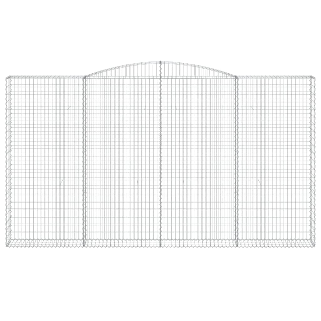 VidaXL Gabionengewölbe 400x30x220 240 cm aus verzinktem Eisen