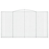 VidaXL Gabionengewölbe 400x30x220 240 cm aus verzinktem Eisen