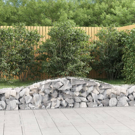 Vidaxx Gabione gewölbt 400x50x40 60 cm verzinktes Eisen