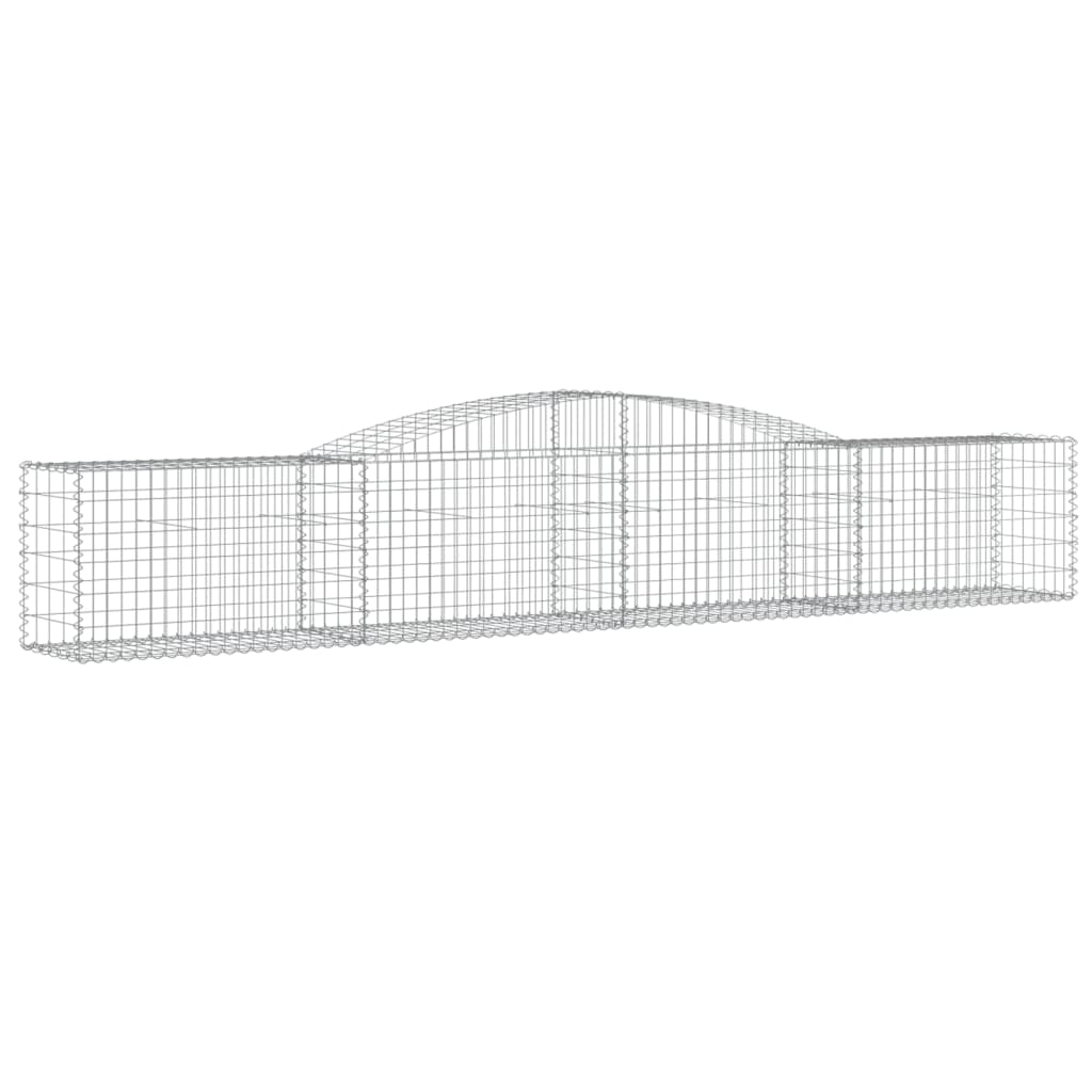 VidaXL Gabionengewölbe 400x50x60 80 cm aus verzinktem Eisen