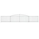 VidaXL Gabionengewölbe 400x50x60 80 cm aus verzinktem Eisen