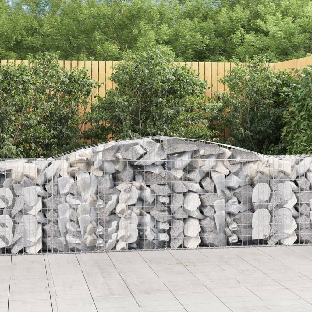 VidaXL Gabionengewölbe 400x50x80 100 cm aus verzinktem Eisen