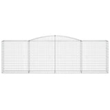 VidaXL Gabionengewölbe 400x50x120 140 cm aus verzinktem Eisen