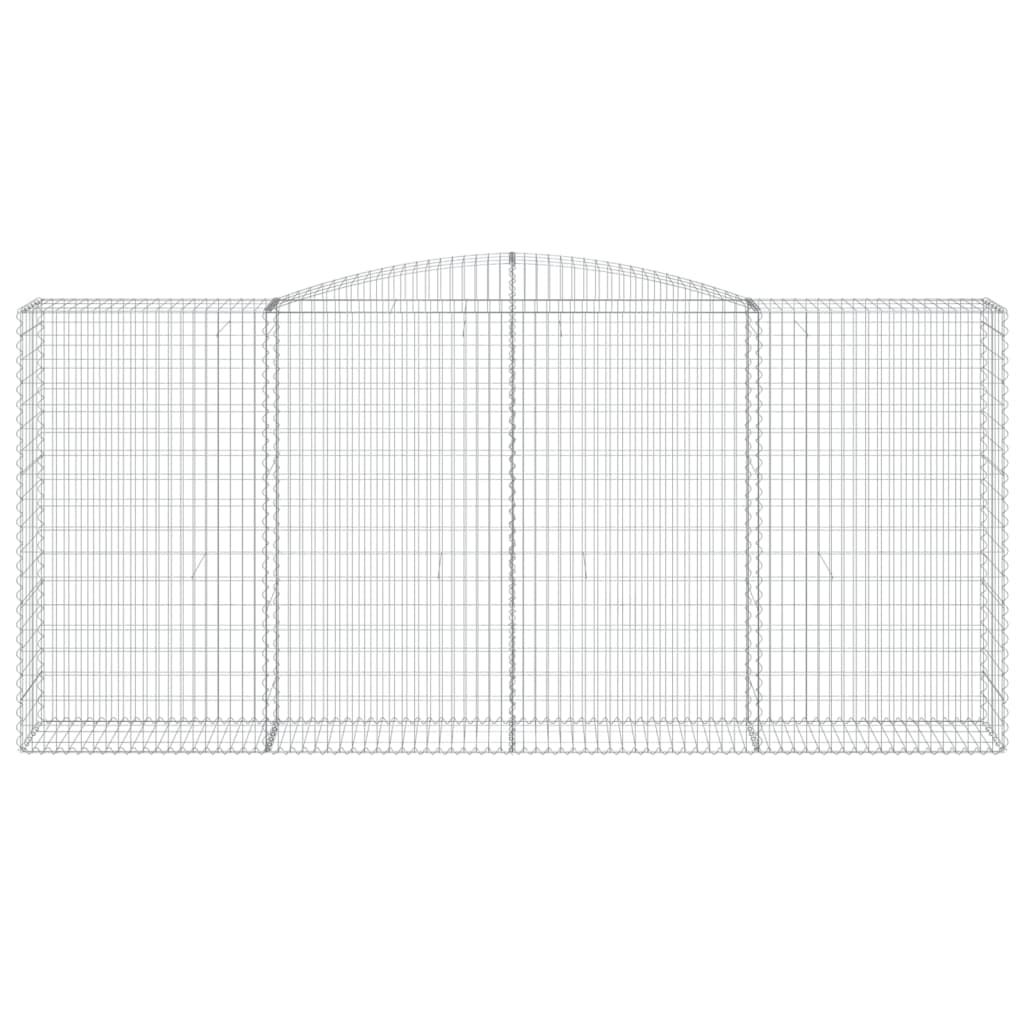 VidaXL Gabionengewölbe 400x50x180 200 cm aus verzinktem Eisen