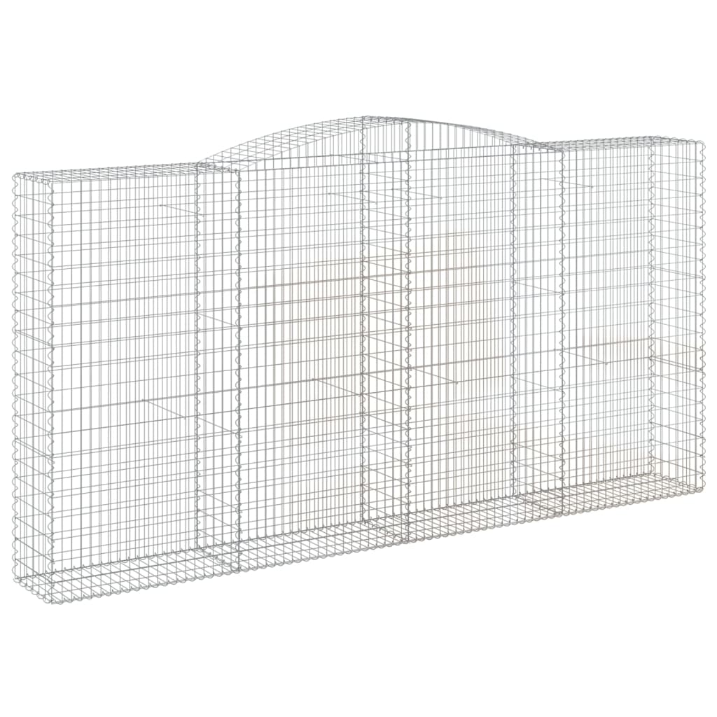 VidaXL Gabionengewölbe 400x50x200 220 cm aus verzinktem Eisen