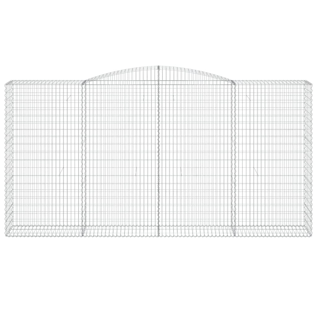 VidaXL Gabionengewölbe 400x50x200 220 cm aus verzinktem Eisen