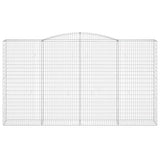 VidaXL Gabionengewölbe 400x50x220 240 cm aus verzinktem Eisen