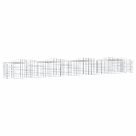 Vidaxx Gabionengewölbe erhöht 400x50x50 cm aus verzinktem Eisen