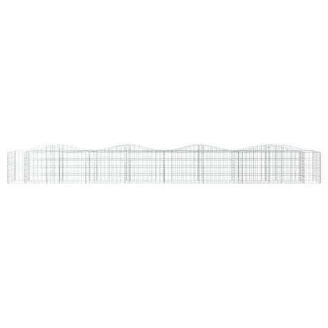 Vidaxx Gabionengewölbe erhöht 400x50x50 cm aus verzinktem Eisen
