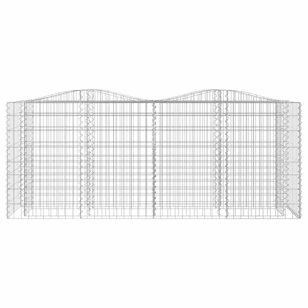 Vidaxx Gabionengewölbe erhöht 200x50x100 cm aus verzinktem Eisen