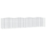 VidaXL Gabionen-Gewölbe erhöht 400x50x100 cm aus verzinktem Eisen