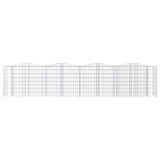 VidaXL Gabionen-Gewölbe erhöht 400x50x100 cm aus verzinktem Eisen