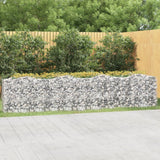 VidaXL Gabionen-Gewölbe erhöht 400x50x100 cm aus verzinktem Eisen