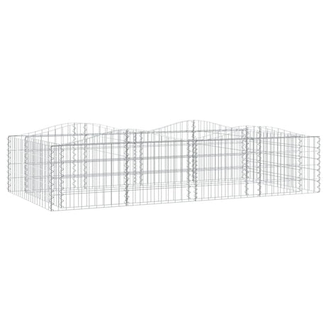 Vidaxx Gabionengewölbe erhöht 200x100x50 cm aus verzinktem Eisen