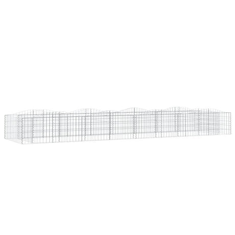Vidaxx Gabionengewölbe erhöht 400x100x50 cm aus verzinktem Eisen