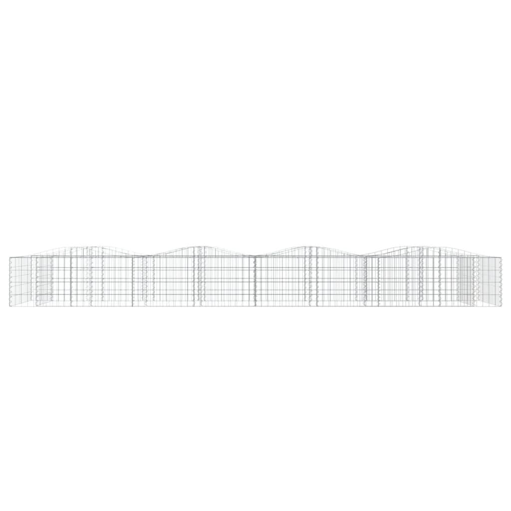 Vidaxx Gabionengewölbe erhöht 400x100x50 cm aus verzinktem Eisen