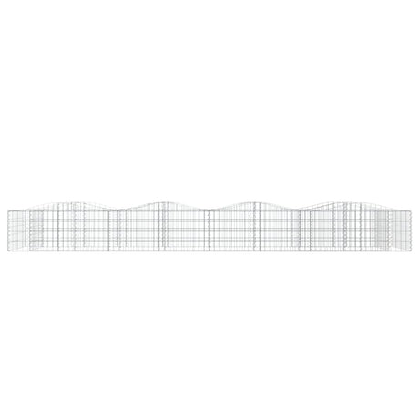 Vidaxx Gabionengewölbe erhöht 400x100x50 cm aus verzinktem Eisen