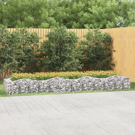 Vidaxx Gabionengewölbe erhöht 400x100x50 cm aus verzinktem Eisen