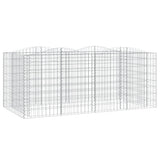 VidaXL Gabionen-Gewölbe, erhöht, 200 x 100 x 100 cm, verzinktes Eisen