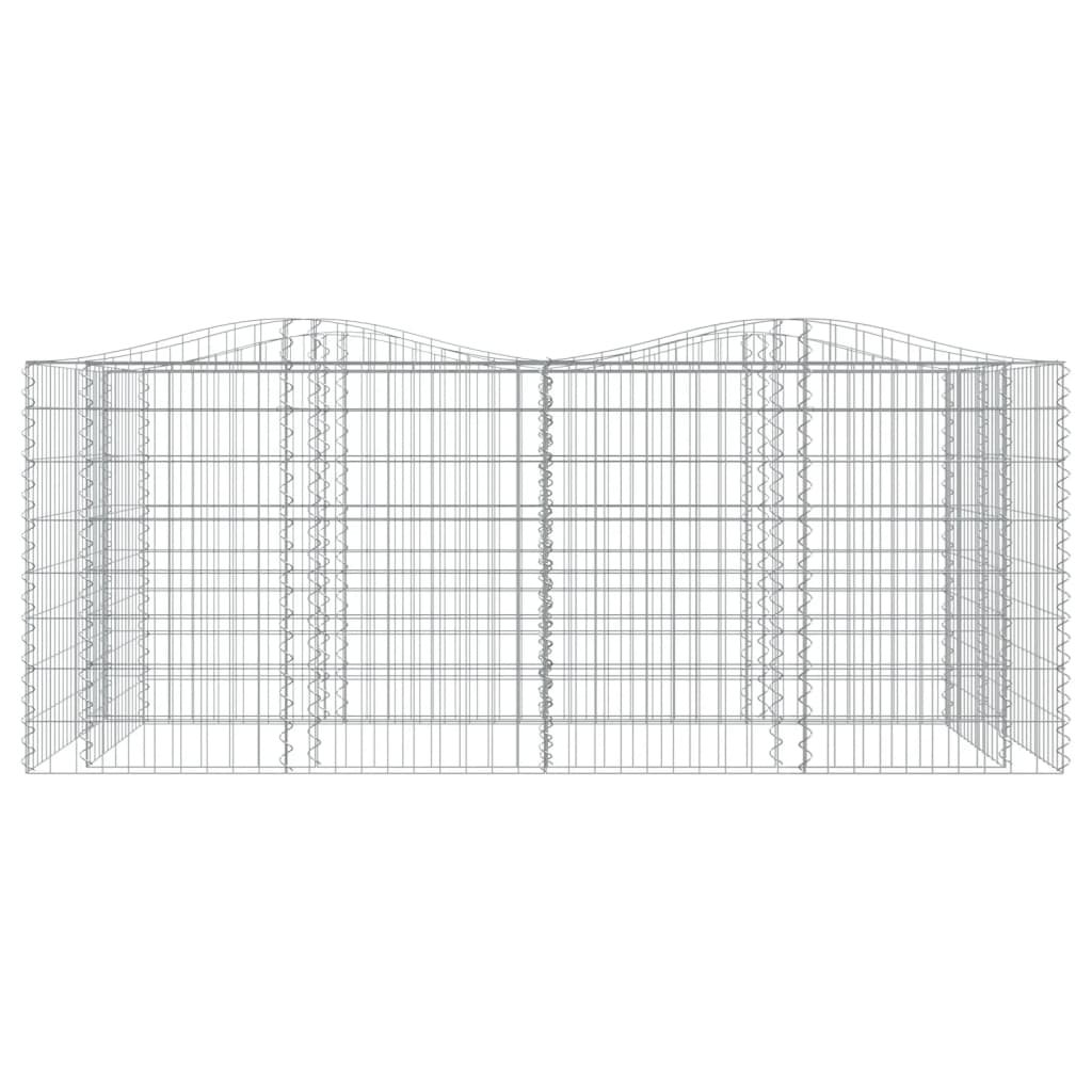 VidaXL Gabionen-Gewölbe, erhöht, 200 x 100 x 100 cm, verzinktes Eisen