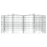 VidaXL Gabionen-Gewölbe, erhöht, 200 x 100 x 100 cm, verzinktes Eisen
