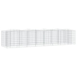 VidaXL Gabionen-Gewölbe, erhöht, 400 x 100 x 100 cm, verzinktes Eisen