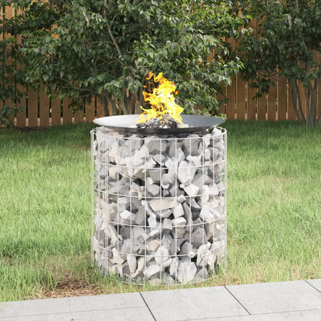 Vidaxl Gabionen-Feuerstelle ø 50 cm aus verzinktem Eisen