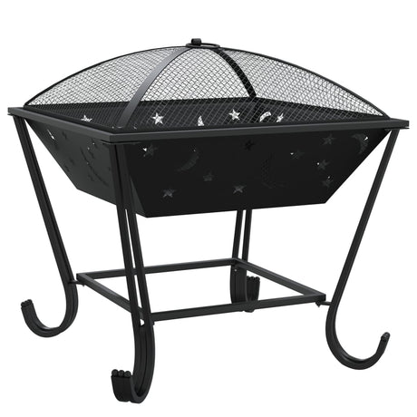VidaXL Feuerstelle mit Schürhaken xxl 50 cm Stahl