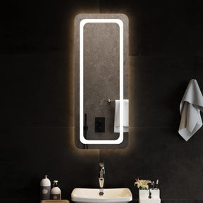 Vidaxl badkamerspiegel led 40x100 cm