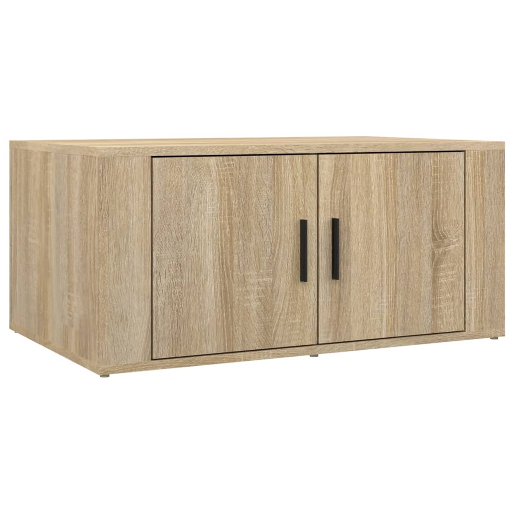 Vidaxl salontafel 80x50x36 cm bewerkt hout sonoma eikenkleurig