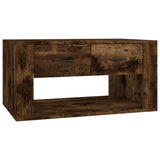 Vidaxl salontafel 80x50x40 cm bewerkt hout gerookt eikenkleurig